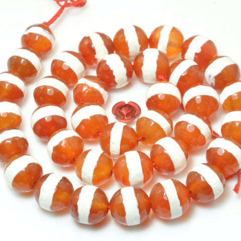 Red agate oneline carnelian faceted round loose beads wholesale gemstone jewelry bracelet necklace diy