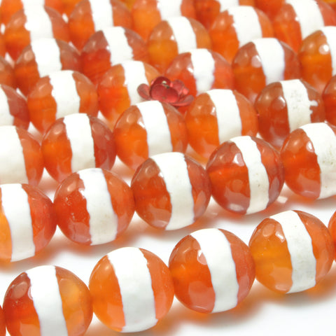 Red agate oneline carnelian faceted round loose beads wholesale gemstone jewelry bracelet necklace diy