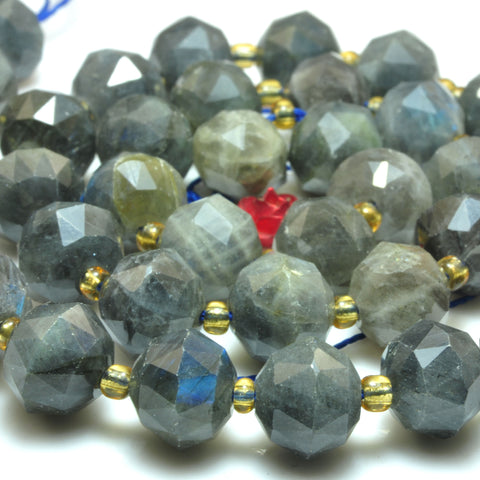 Natural Labradorite Stone faceted HANG rondelle loose beads wholesale gemstones for jewelry making DIY bracelet necklace
