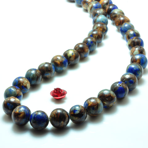 Synthetic Bronzite Lapis Lazuli Smooth round beads wholesale for jewelry making bracelet necklace