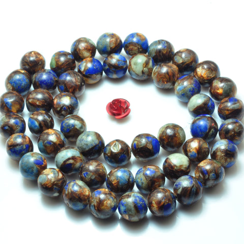 Synthetic Bronzite Lapis Lazuli Smooth round beads wholesale for jewelry making bracelet necklace