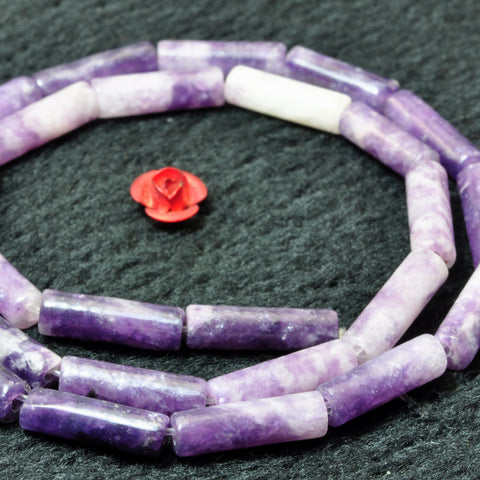 Malaysia Jade Purple smooth tube beads wholesale loose gemstone semi precious stone for jewelry making DIY