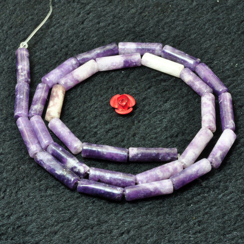 Malaysia Jade Purple smooth tube beads wholesale loose gemstone semi precious stone for jewelry making DIY