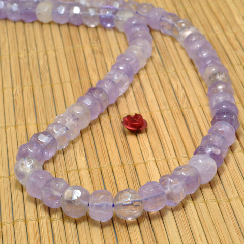 Natural Ametrine faceted rondelle beads Amethyst stone wholesale loose gemstone for jewelry making diy