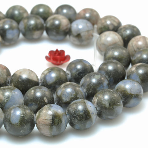 African Green Opal natural stone smooth round beads wholesale gemstone for jewelry making diy bracelet necklace