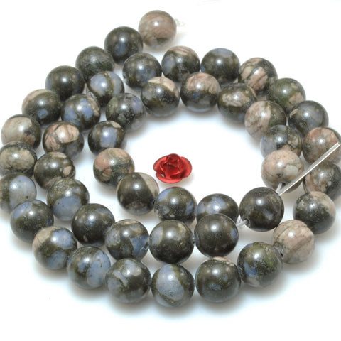African Green Opal natural stone smooth round beads wholesale gemstone for jewelry making diy bracelet necklace
