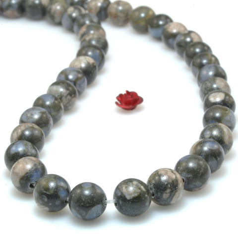 African Green Opal natural stone smooth round beads wholesale gemstone for jewelry making diy bracelet necklace