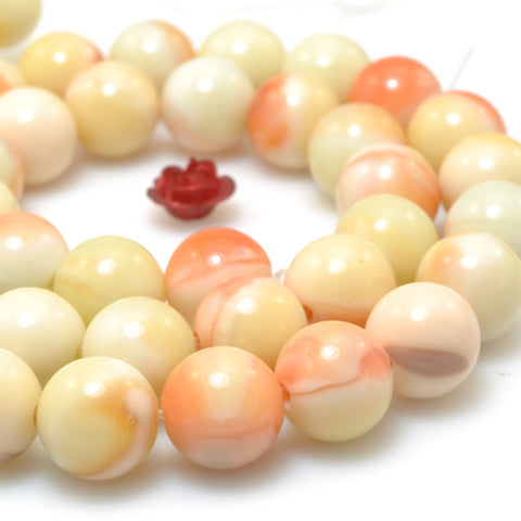 Rainbow Jasper Synthetic Stone smooth round beads wholesale loose gemstone for jewelry making diy bracelet