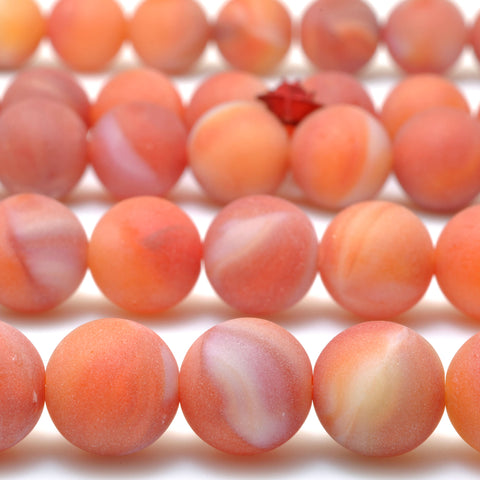 Red Agate matte round synthetic beads wholesale loose gemstone for jewelry making diy bracelet necklace