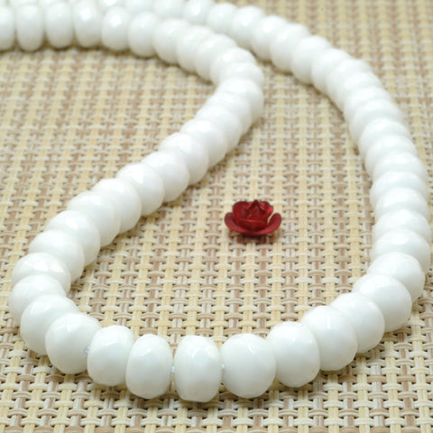 Ceramic faceted rondelle beads wholesale for jewelry making loose gemstone wholesale diy bracelet necklace