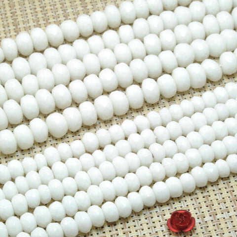 Ceramic faceted rondelle beads wholesale for jewelry making loose gemstone wholesale diy bracelet necklace