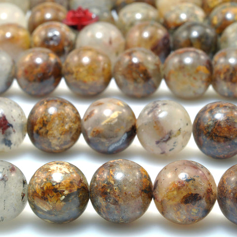 Natural Bronzite Quartz Stone smooth round beads wholesale jewelry making diy bracelet necklace 10mm