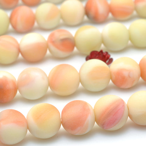 Rainbow Jasper matte round Synthetic beads wholesale loose gemstone for jewelry making diy bracelet