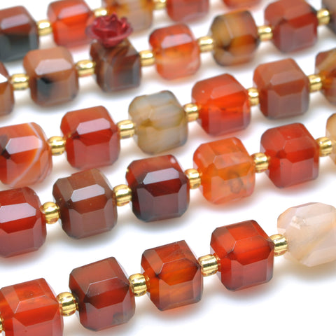 Rainbow Agate faceted cube beads loose gemstones wholesale jewelry making diy bracelet necklace