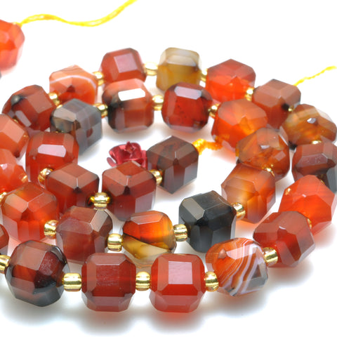 Rainbow Agate faceted cube beads loose gemstones wholesale jewelry making diy bracelet necklace