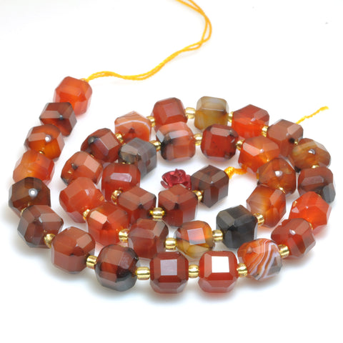 Rainbow Agate faceted cube beads loose gemstones wholesale jewelry making diy bracelet necklace