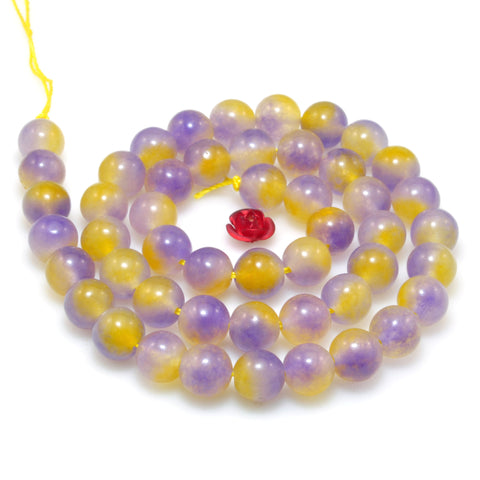 Malaysia Jade Rainbow Jade smooth round loose beads wholesale gemstone jewelry making diy bracelet necklace