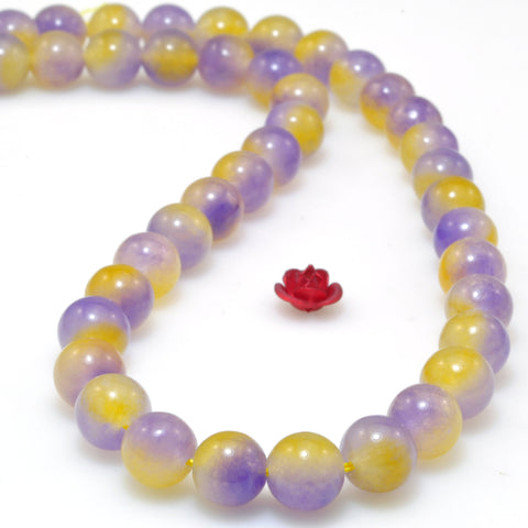 Malaysia Jade Rainbow Jade smooth round loose beads wholesale gemstone jewelry making diy bracelet necklace