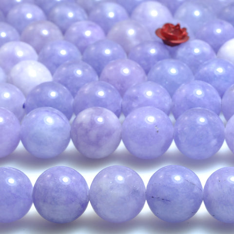 Malaysia jade purple jade stone smooth loose round beads gemstone wholesale jewelry making bracelet necklace diy