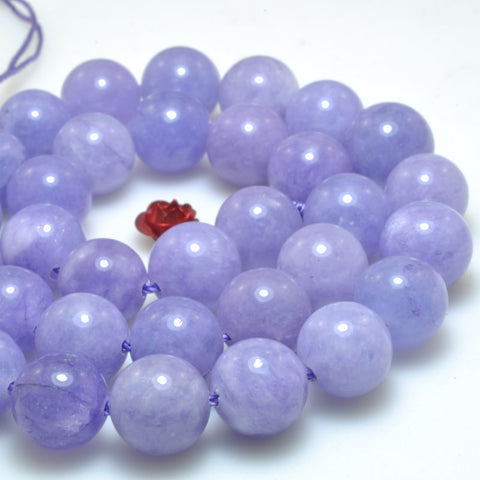 Malaysia jade purple jade stone smooth loose round beads gemstone wholesale jewelry making bracelet necklace diy
