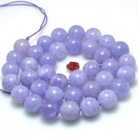 Malaysia jade purple jade stone smooth loose round beads gemstone wholesale jewelry making bracelet necklace diy