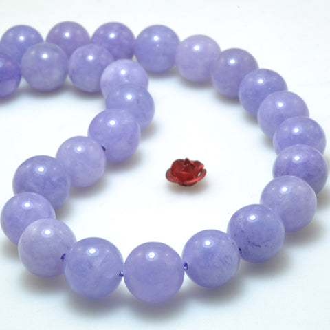 Malaysia jade purple jade stone smooth loose round beads gemstone wholesale jewelry making bracelet necklace diy