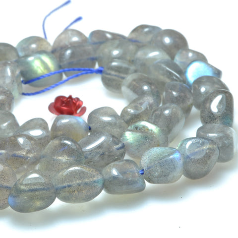Natural labradorite smooth nugget beads loose gemstones wholesale jewelry making bracelet necklace diy