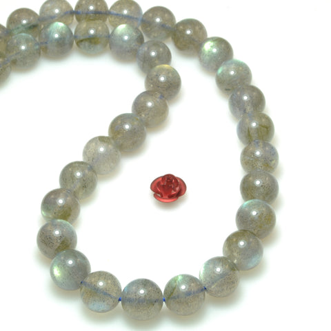 Natural labradorite smooth loose round beads gemstone wholesale jewelry making bracelet necklace diy