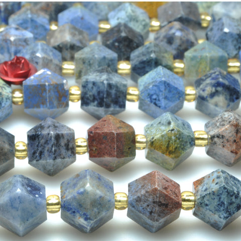 Natural orange sodalite faceted geometry cut beads wholesale gemstone jewelry making bracelet necklace diy
