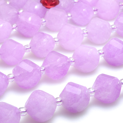 Malaysia jade pink jade stone faceted loose twist beads gemstone wholesale jewelry making bracelet necklace diy
