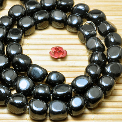 Black Onyx Smooth Irregular Candy Nugget beads wholesale loose gemstone for jewelry making Bracelet necklace DIY