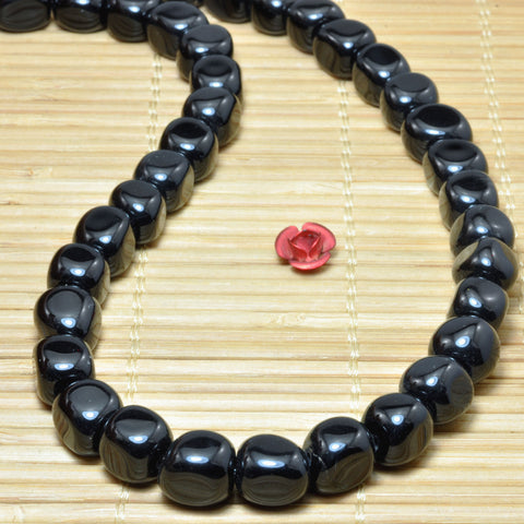 Black Onyx Smooth Irregular Candy Nugget beads wholesale loose gemstone for jewelry making Bracelet necklace DIY