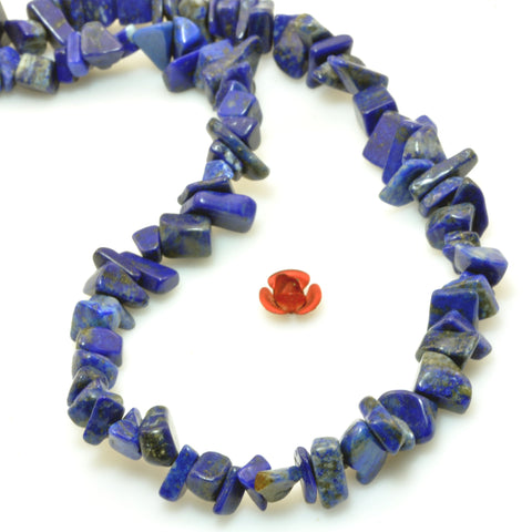 Natural Lapis Lazuli smooth chips beads for jewelry making semi precious stone wholesale loose gemstone diy bracelet