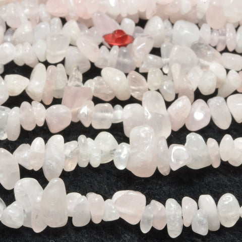 Natural Rose Quartz smooth chip beads wholesale loose gemstone for jewelry making diy bracelet necklace