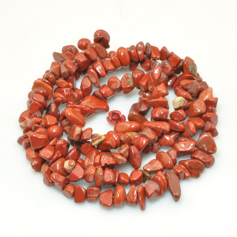 Natural Red Jasper smooth chips beads for jewelry making loose gemstone wholesale stone diy bracelet necklace
