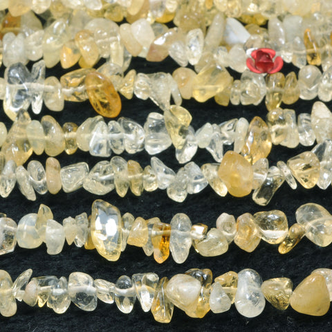Natural Citrine smooth chip beads for jewelry making loose gemstone wholesale diy bracelet necklace