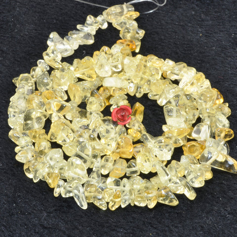 Natural Citrine smooth chip beads for jewelry making loose gemstone wholesale diy bracelet necklace