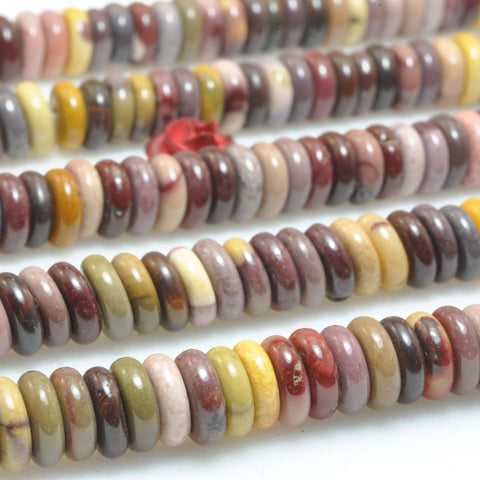Natural Mookaite smooth rondelle spacer beads wholesale loose gemstone semi precious stone for bracelet necklace jewelry DIY making