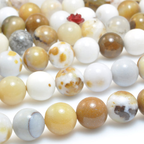 Natural Polka Dot Agate gemstone smooth round loose beads wholesale gemstone jewelry making bracelet necklace diy