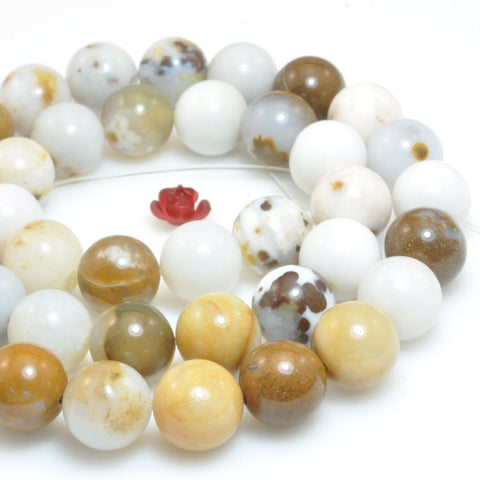 Natural Polka Dot Agate gemstone smooth round loose beads wholesale gemstone jewelry making bracelet necklace diy
