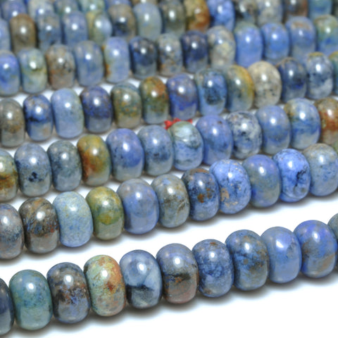 Natural Sunset Dumortierite Stone smooth rondelle loose spacer beads wholesale gemstone for jewelry making diy bracelets necklaces