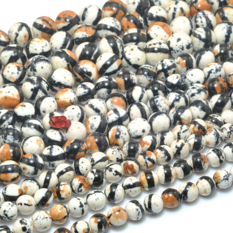 Tiger skin Synthetic Stone smooth round beads wholesale gemstone for jewelry making DIY bracelets necklace