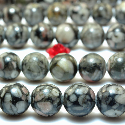 Natural Lily Jade Jasper smooth round beads wholesale gemstone for jewelry making bracelet diy design