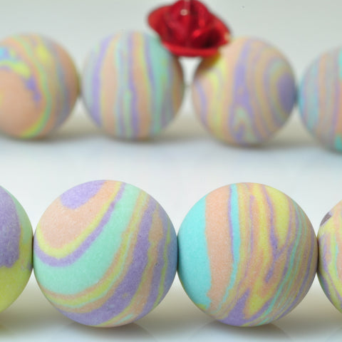 YesBeads Yellow Malachite matte Synthetic round beads wholesale jewelry making