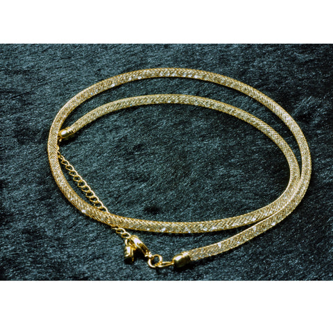 YesBeads Electroplated reticulated rhinestone necklace with lobster clasp extended chain jewelry for gift