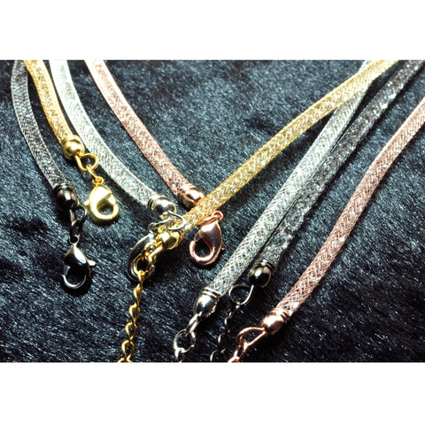 YesBeads Electroplated reticulated rhinestone necklace with lobster clasp extended chain jewelry for gift