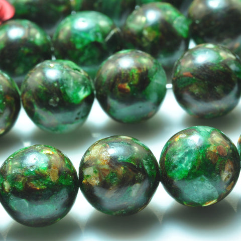 YesBeads Jasper smooth round beads loose gemstone wholesale jewelry making bracelet DIY stuff