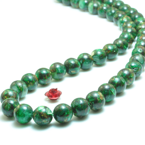 YesBeads Jasper smooth round beads loose gemstone wholesale jewelry making bracelet DIY stuff