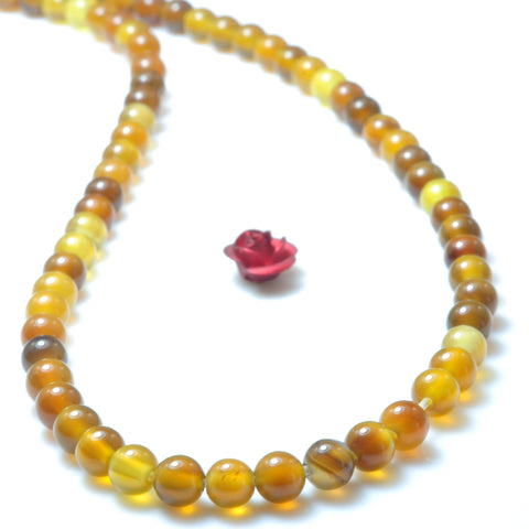 YesBeads Natural Rainbow Agate Smooth round beads gemstone wholesale jewelry making beading stuff stone