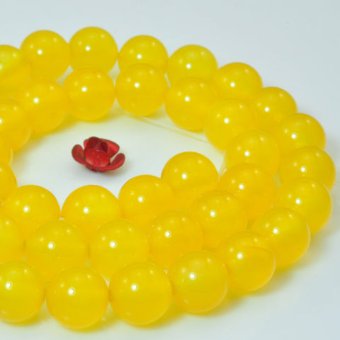 Yellow Agate smooth round beads loos gemstone wholesale jewelry making bracelet stuff